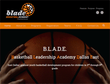 Tablet Screenshot of bladebasketball.com